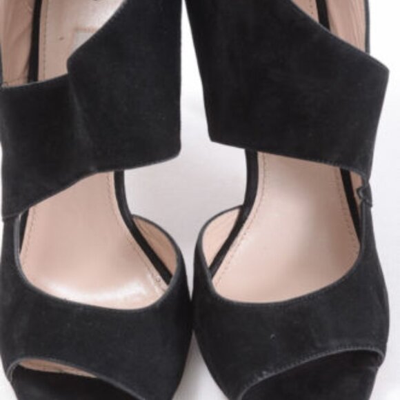 Miu Miu Black Suede Heels